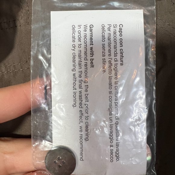 Gucci Vintage Jacket Cotton Buckle New Old Stock - Picture 16 of 16